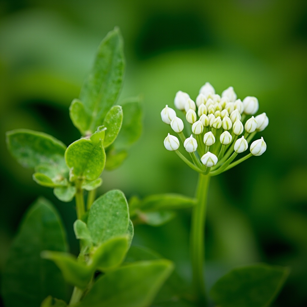 Baizhi flowers close up