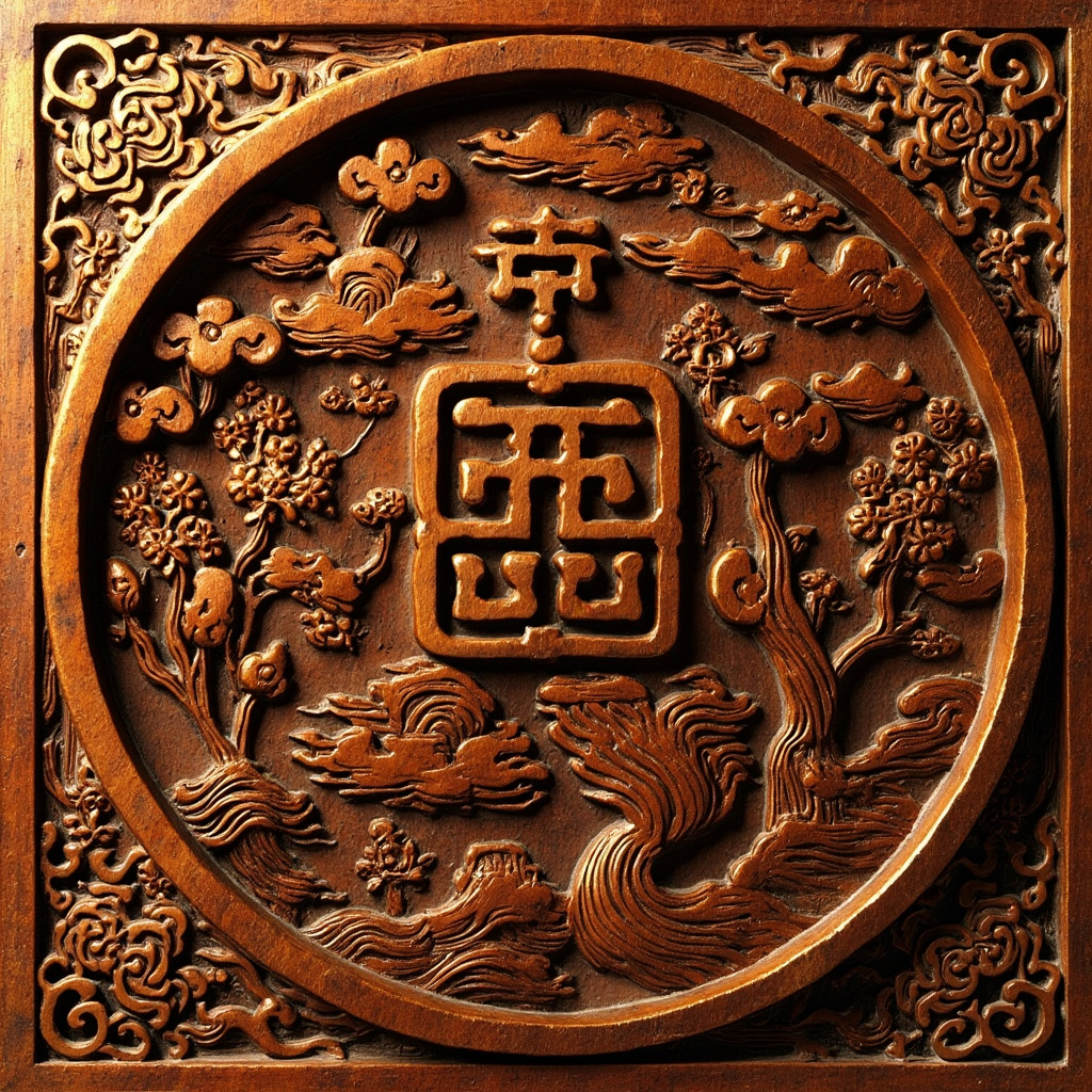 Seal incense burning with smoke tracing the pattern