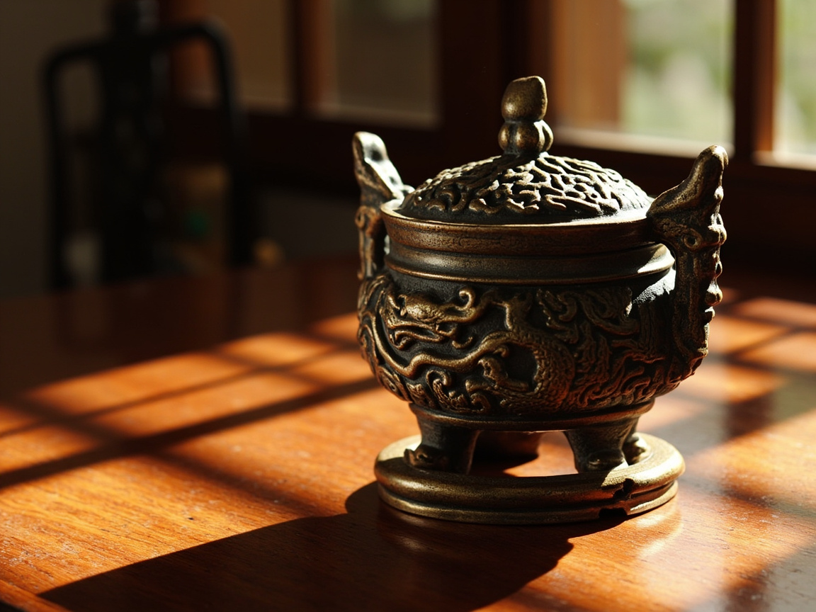 Traditional ceramic incense holder for seal burning