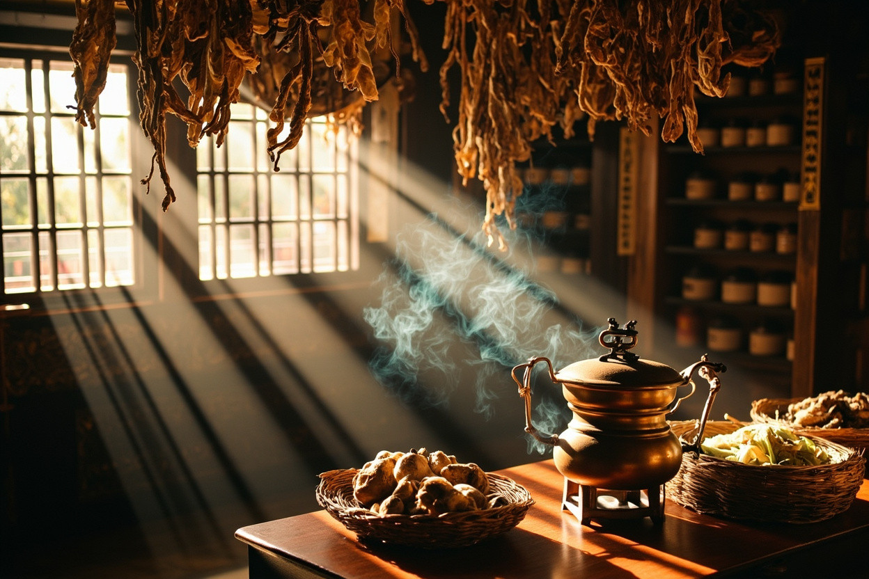 Dampness dispelling incense traditional Chinese medicine