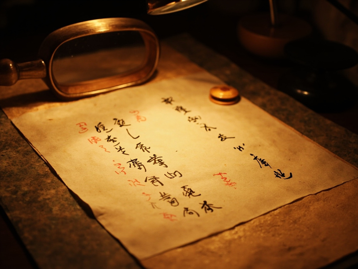 Seal incense manuscript pattern