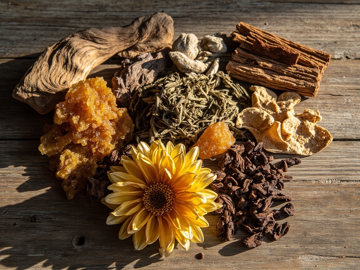 Traditional incense herbs for cultivation practice