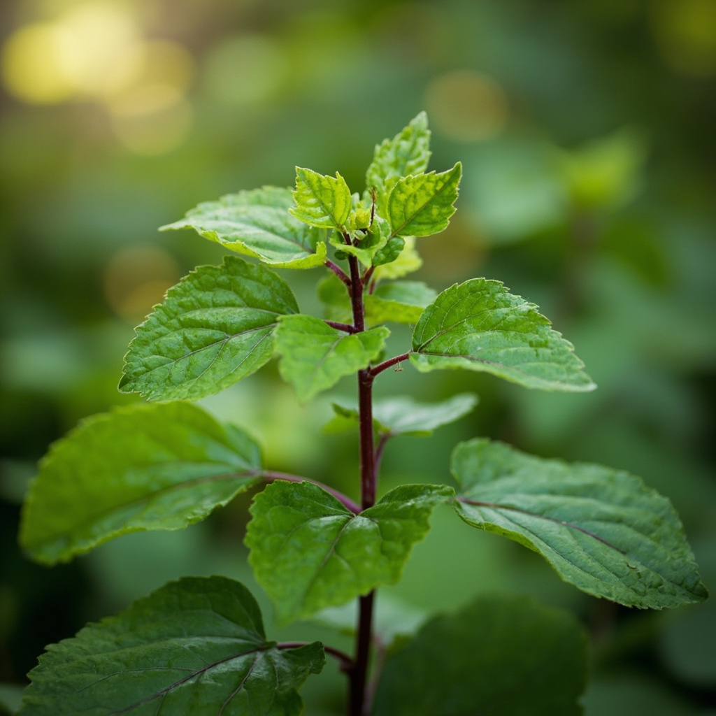 Fresh patchouli leaves