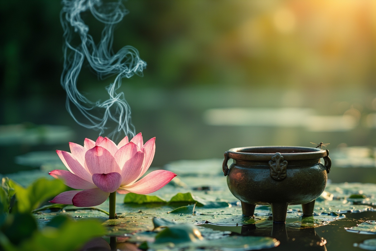 Summer lotus incense practice