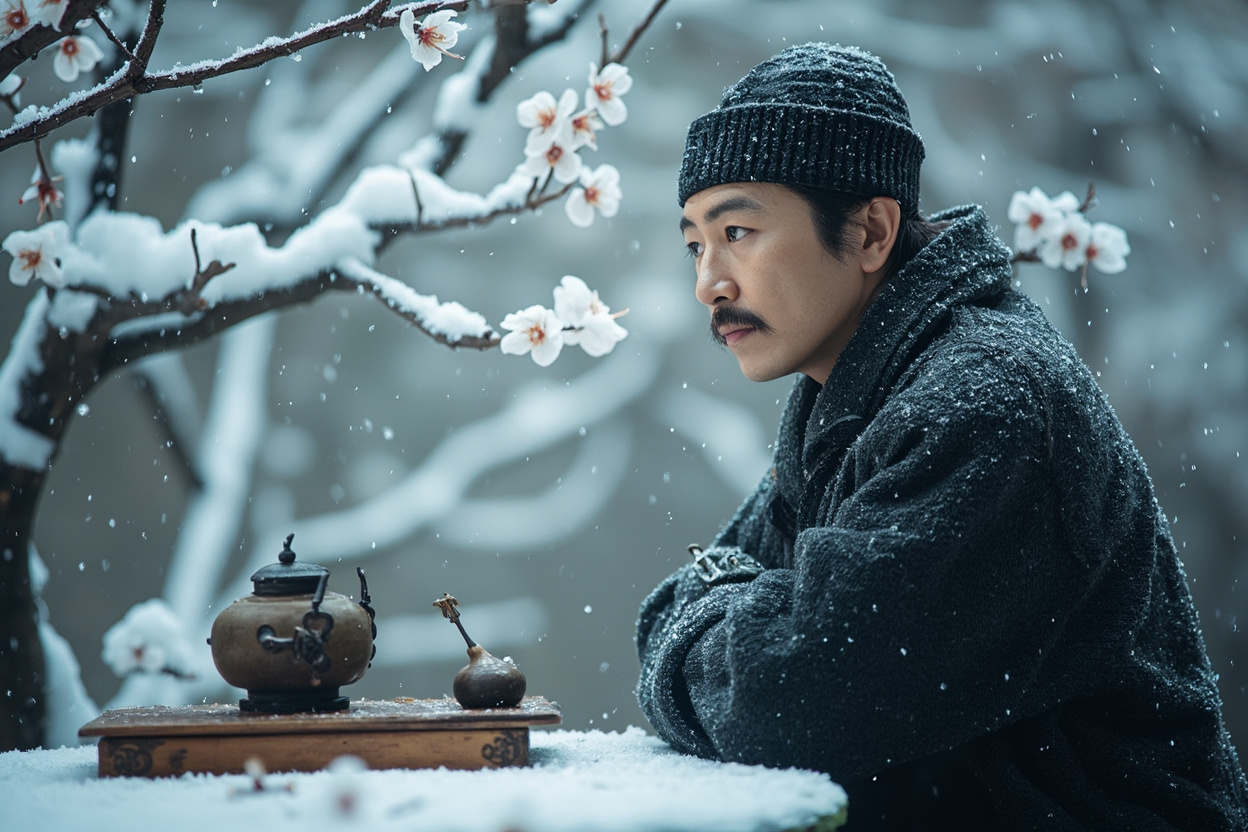 Winter plum blossom incense practice