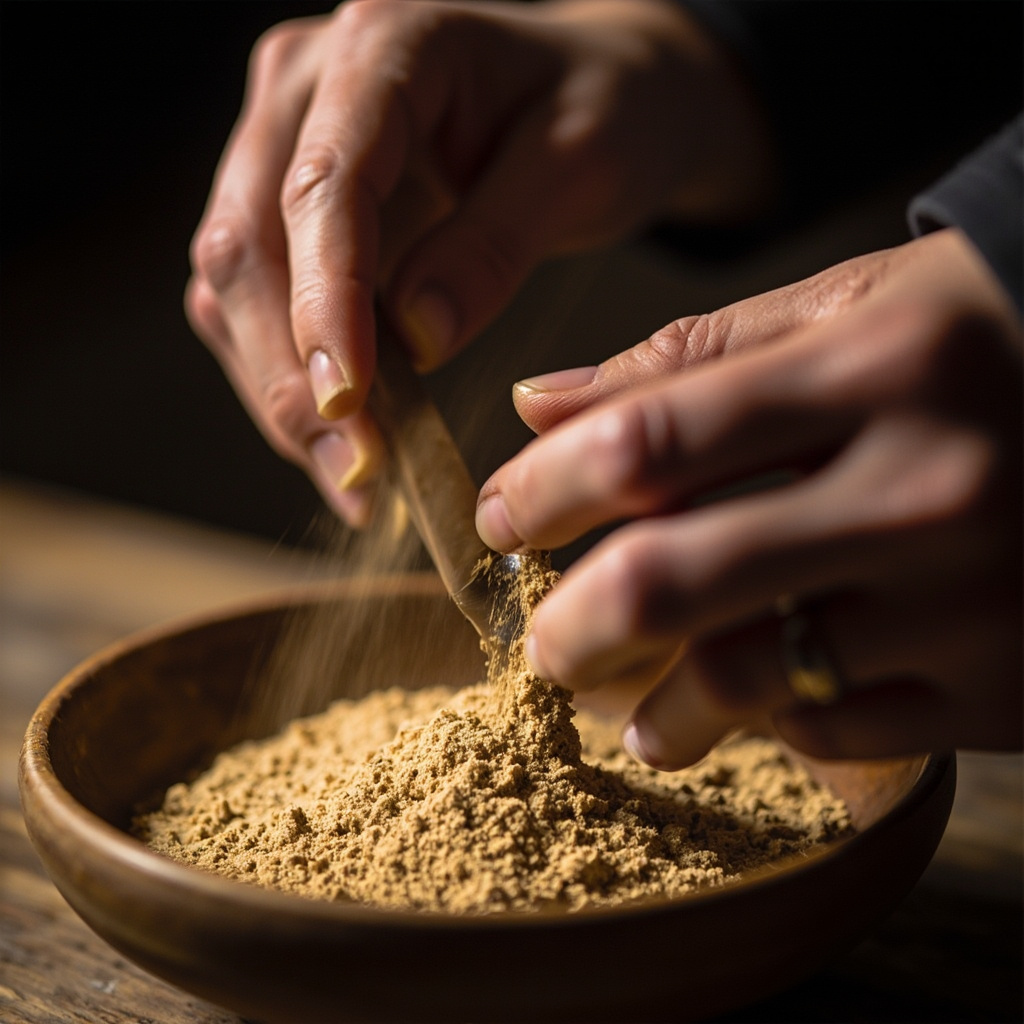 Traditional incense stick making technique