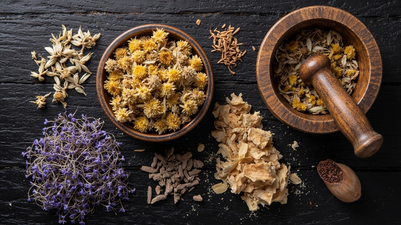 TCM herbs mugwort incense