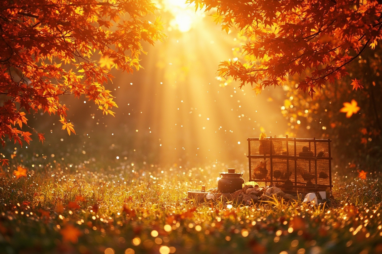 Autumn solar terms Bai Lu incense practice lung wellness