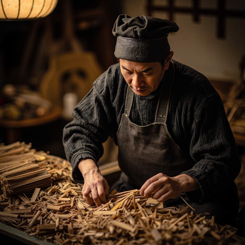 Testing freshly made incense