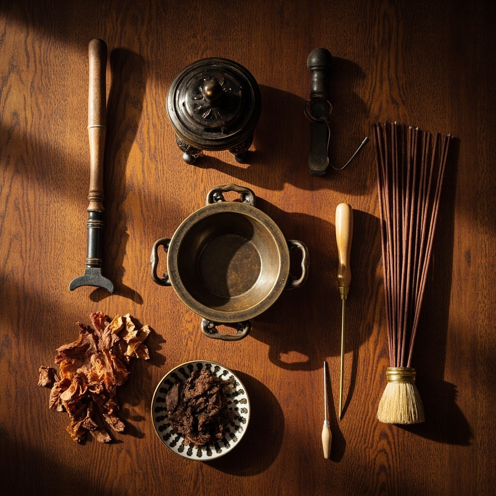 Complete incense tools maintenance kit