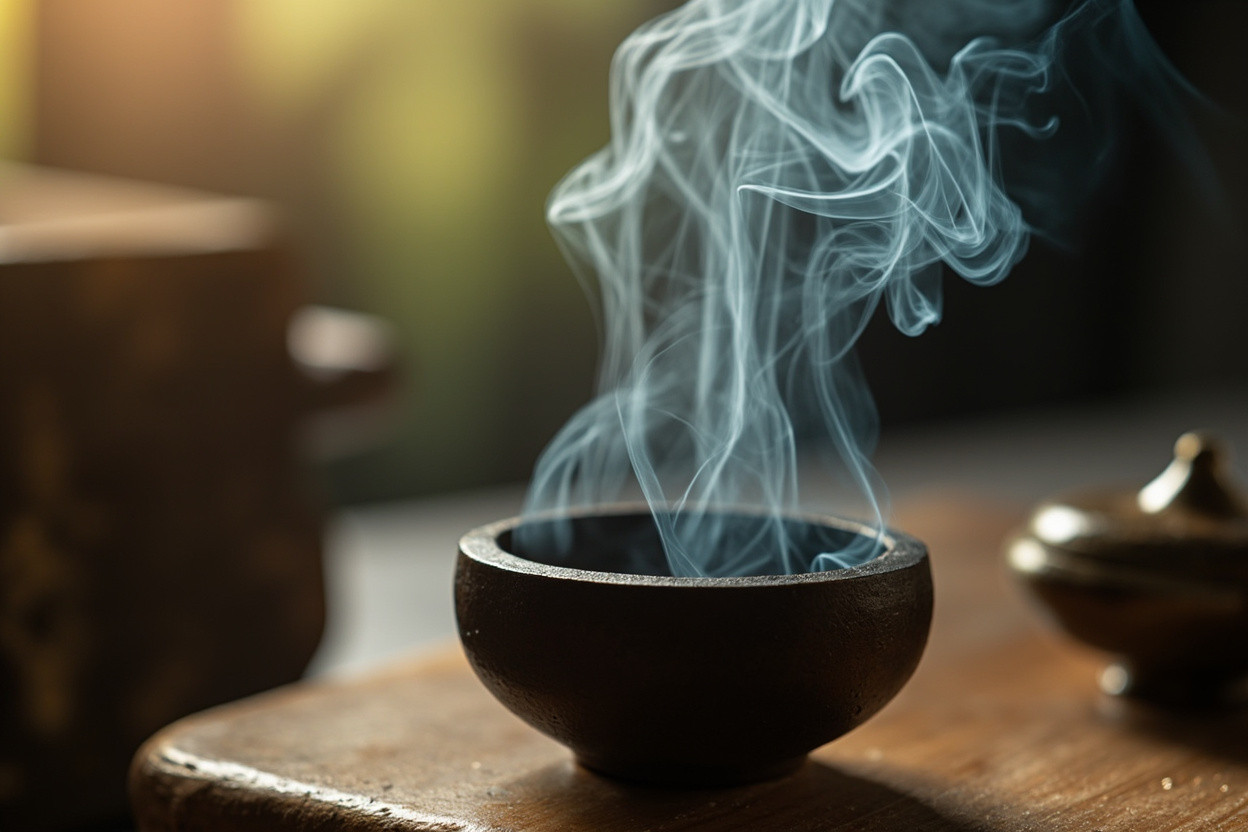 Incense burner meditation practice