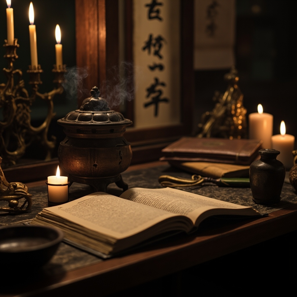 peaceful incense meditation