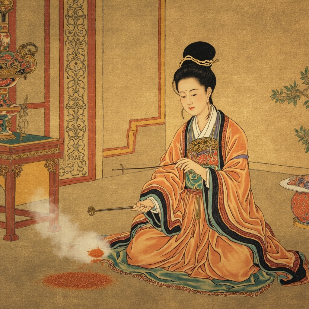 grinding incense powder