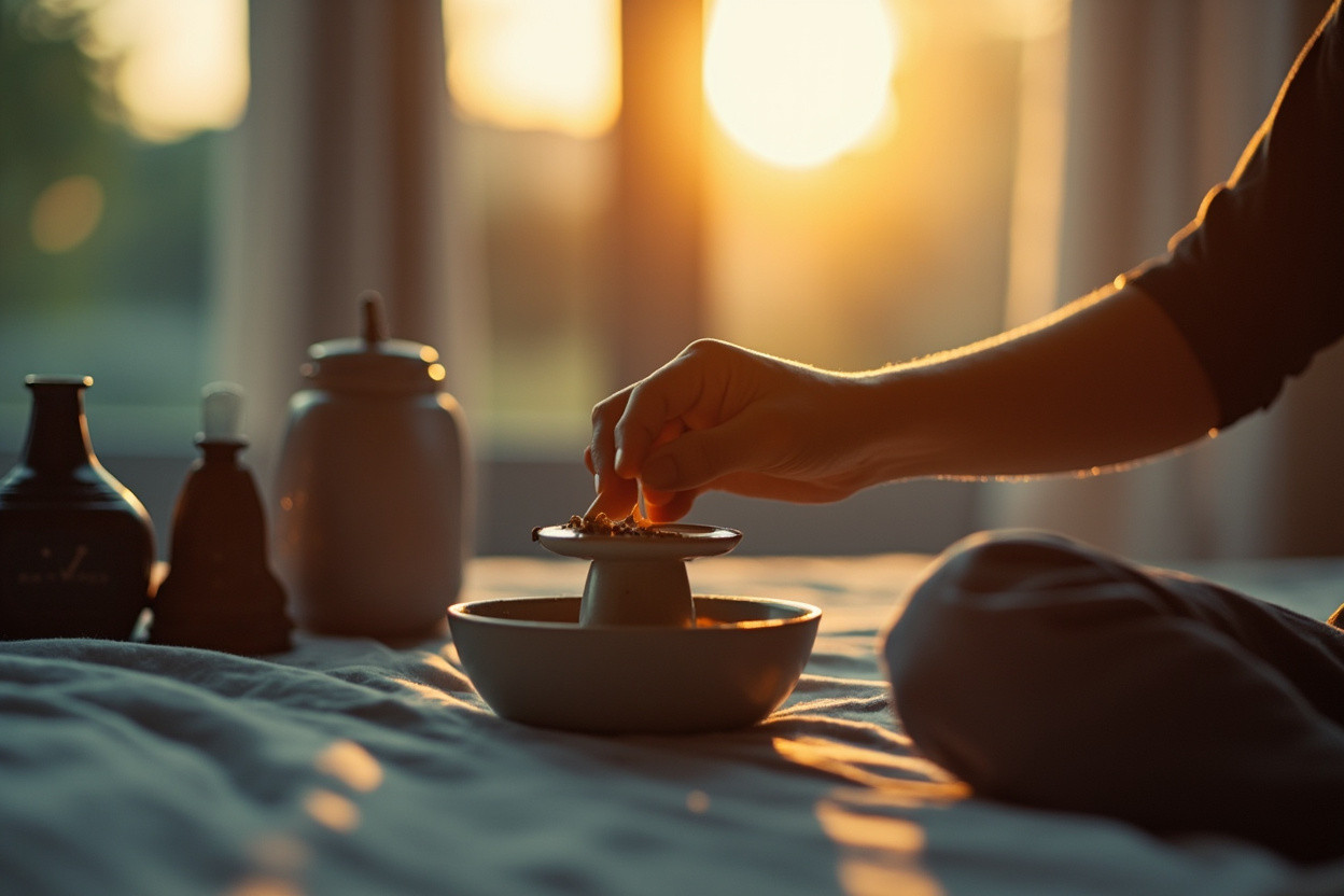 Bedtime incense ritual evening routine